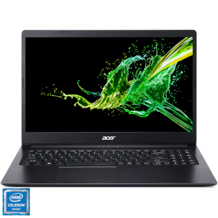 Laptop ultraportabil Acer Aspire 3 A315-34 cu procesor Intel® Celeron® N4020